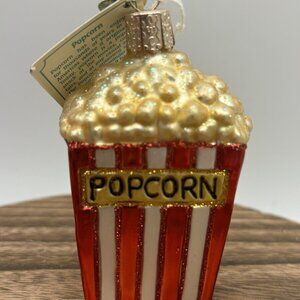 Old World Christmas Glass Blown Christmas Ornament, Popcorn New 2005n Movie